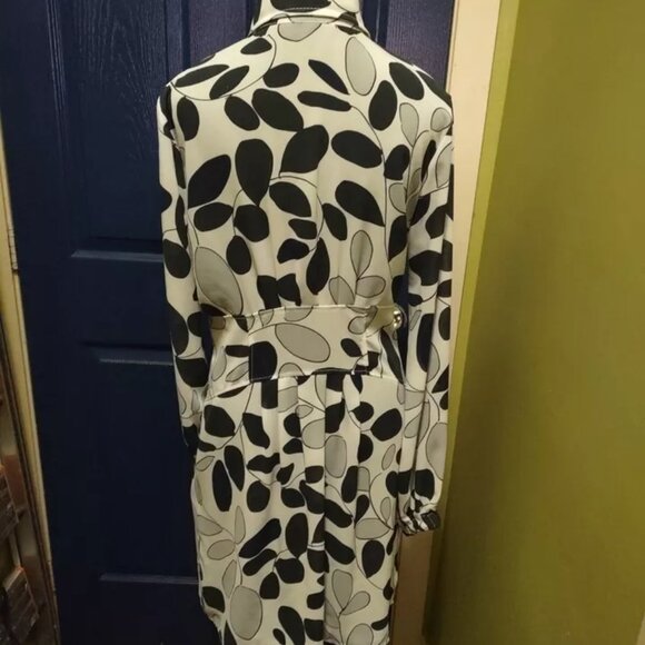 United Colors of Benetton Women Dress Shirt Tunic Collar w/ Pockets M - Picture 10 of 14